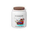 Funny Retirement Candy Jar at Zazzle