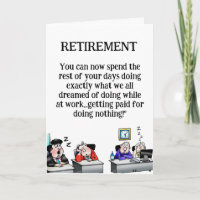 Funny Retirement Card