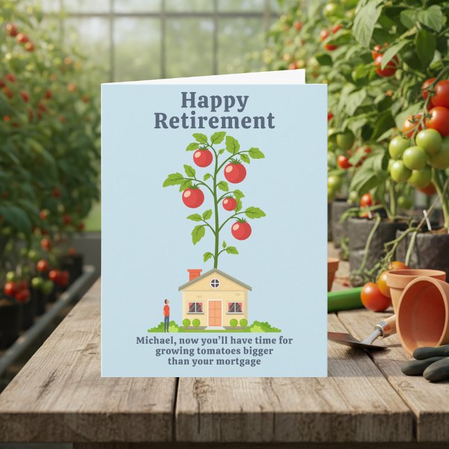 Funny Retirement Card for Gardeners (A fun retirement card for gardeners. Just add your message)