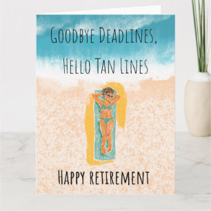 Funny Retirement Card For Her 