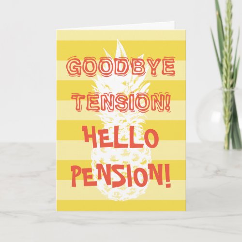 Funny retirement card with for retiring friends