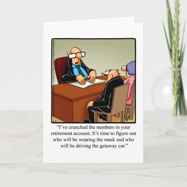 Funny Retirement Congratulations Card (Front)