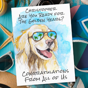 Funny Retirement Congratulations From All Of Us Postcard