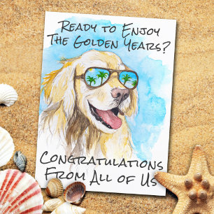 Funny Retirement Congratulations From All Of Us Postcard