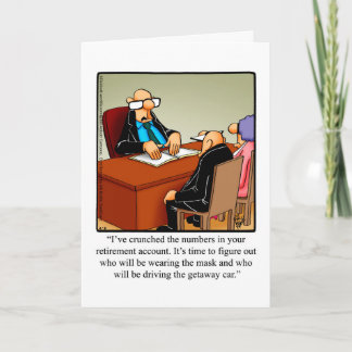 Funny Retirement Congratulations Greeting Card