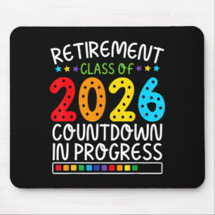 Funny Retirement Countdown 2026 Colorful Future Li Mouse Pad
