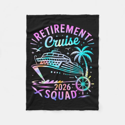 Funny Retirement Cruise 2026 Squad Tie Dye Retired