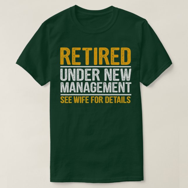 Funny Retirement Design Men Dad Retiring Party Hum T-Shirt (Design Front)