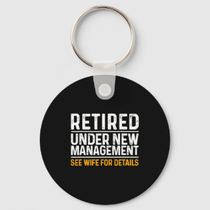 Funny Retirement Design Men Dad Retiring Party  Keychain