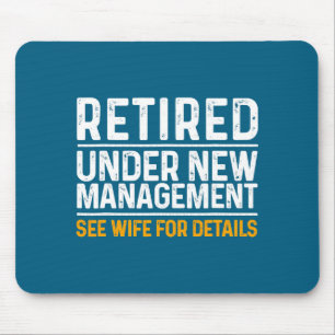 Funny Retirement Design Men Dad Retiring Party Mouse Pad