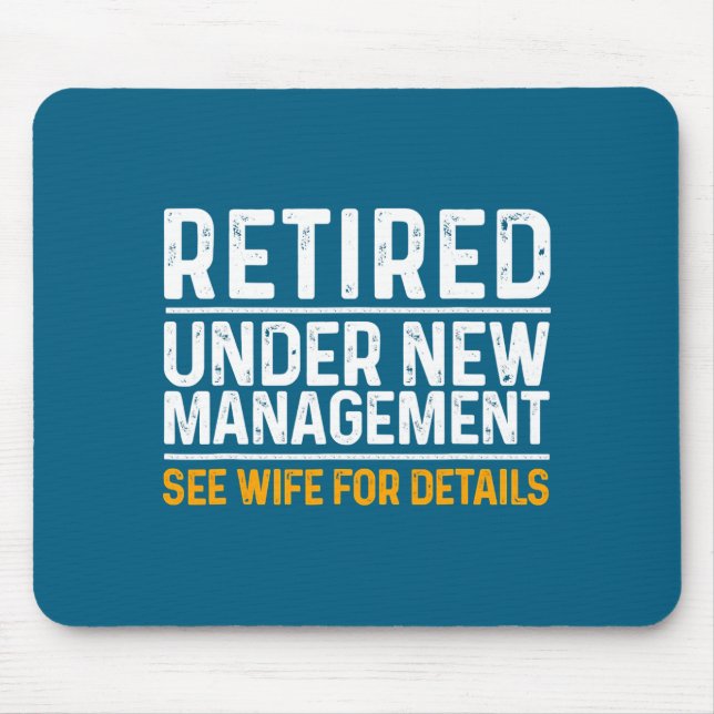 Funny Retirement Design Men Dad Retiring Party  Mouse Pad (Front)