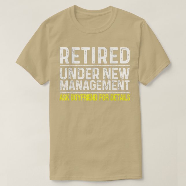 Funny Retirement Design Men Male Retired Boyfriend T-Shirt (Design Front)