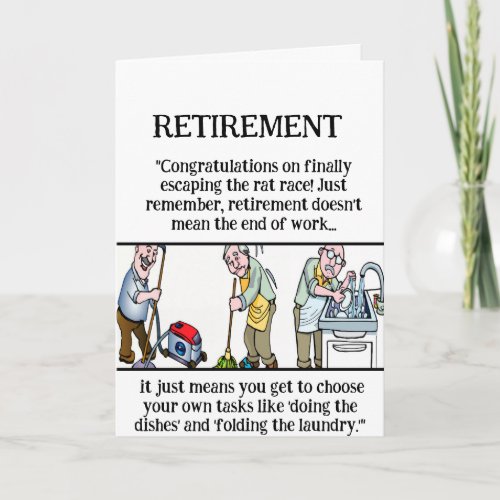 Funny Retirement for Card