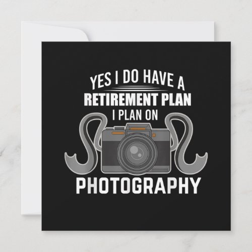 Funny Retirement Gift For Photographer Lover Holiday Card