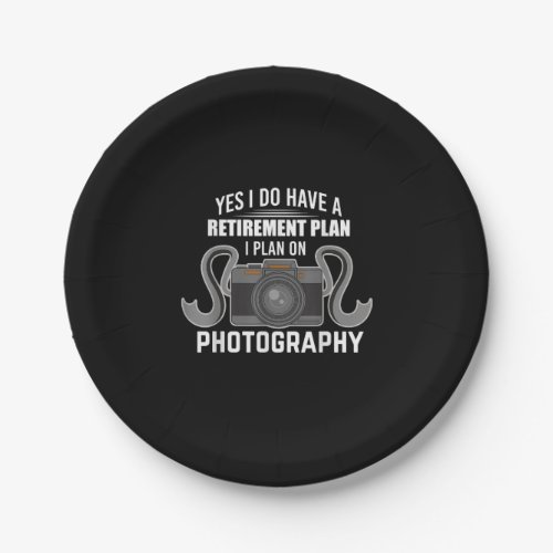 Funny Retirement Gift For Photographer Lover Paper Plates