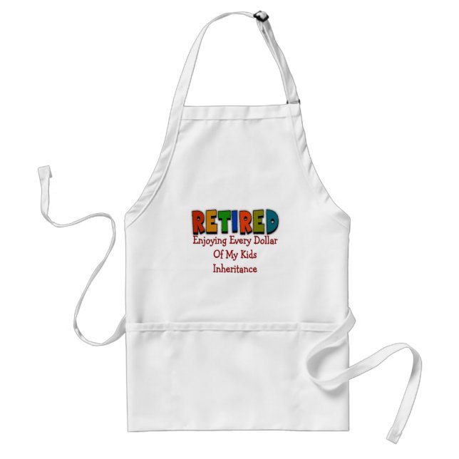 Funny Retirement Gifts Adult Apron (Front)