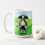 Funny Retirement Gifts | Cows Out to Pasture Coffee Mug<br><div class="desc">Looking for personalized funny retirement mugs? Insert your custom name or text into this out to pasture retirement mug! This fun and humorous design depicts an original cartoon illustration by the artist Raphaela Wilson, featuring a cows in a pasture scene. Your retiring friend will love to see his or her...</div>