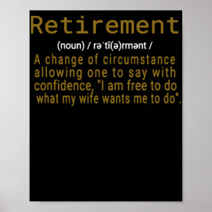 Funny Retirement Gifts For Women Personalised T T- Poster