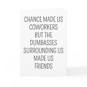 Funny Retirement Going Away Christmas Coworker Card Funny Retirement Going Away Christmas Coworker Card