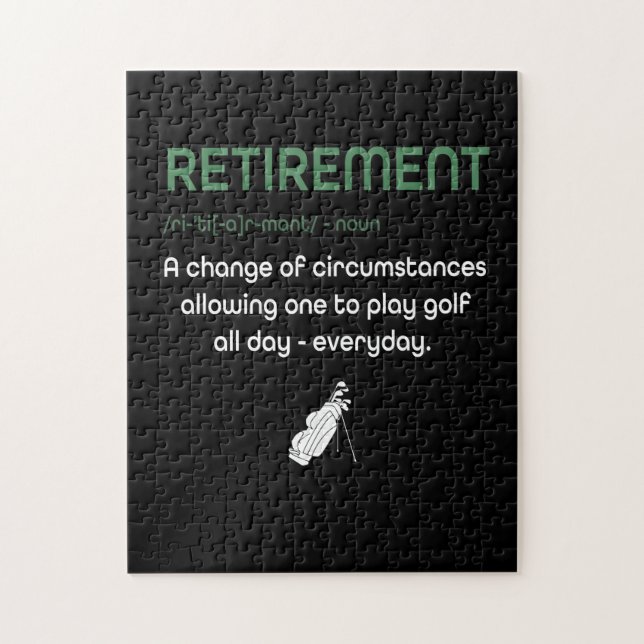 Funny Retirement Golf - Retired Golfers Gift Jigsaw Puzzle (Vertical)
