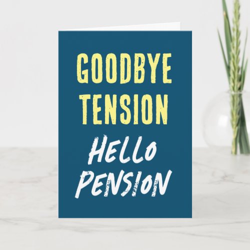 Funny retirement greeting card for retired people