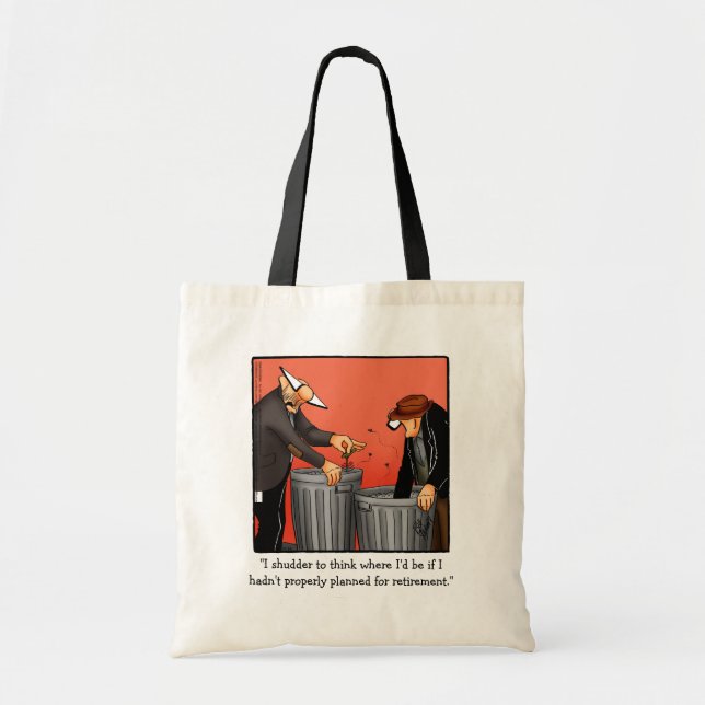 Funny Retirement Humor Book Tote Bag (Front)