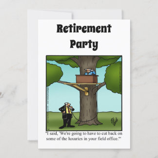 Funny Retirement Humor Party Invitations