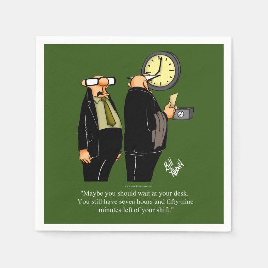 Funny Retirement Humor Party Napkins