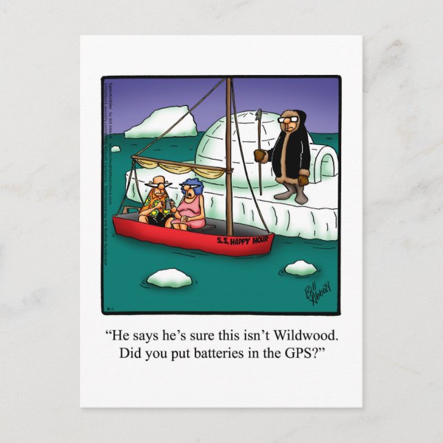 Funny Retirement Humor Postcard "Spectickles" (Front)