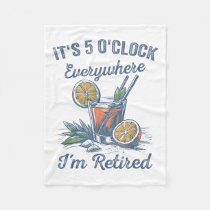 Funny Retirement Humor Tail Gl Humor Retired Joke Fleece Blanket