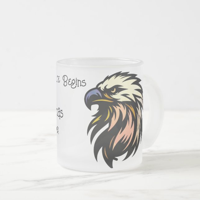 Funny Retirement Joke No More Work Celebration Frosted Glass Coffee Mug (Front Right)