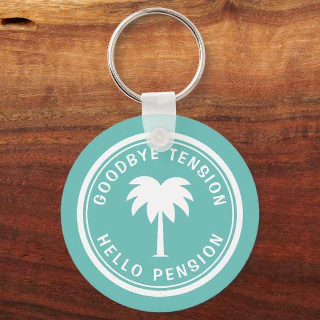 Funny retirement keychain for him or her (Front)
