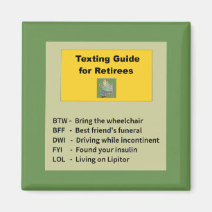 Funny Retirement Magnet