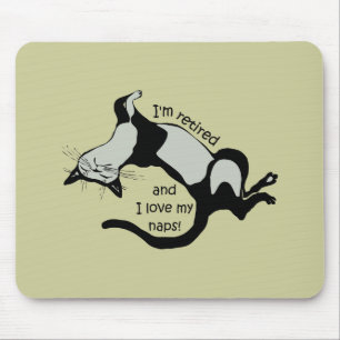 funny retirement mouse pad