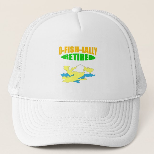 Funny retirement of fisherman trucker hat (Front)