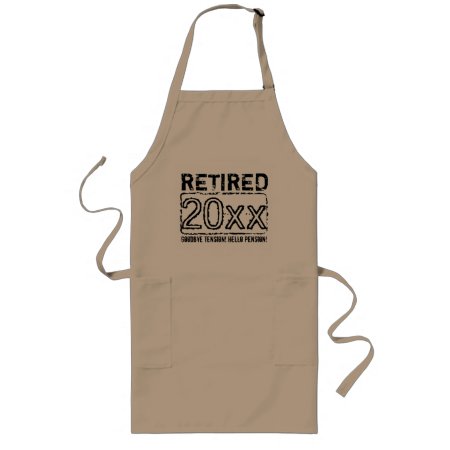 Funny Retirement Party Bbq Apron For Retired Men