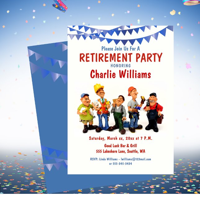 Funny Retirement Party Celebration Co-Worker Invitation (Funny Retirement Party Celebration Co-Worker Invitation)
