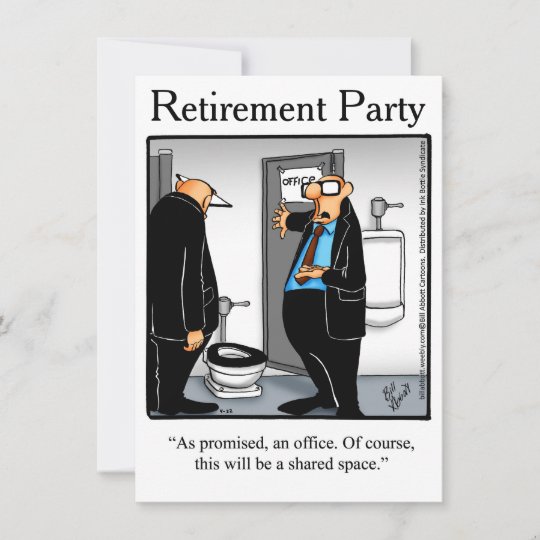 Funny Retirement Party Humor Invitations | Zazzle.com