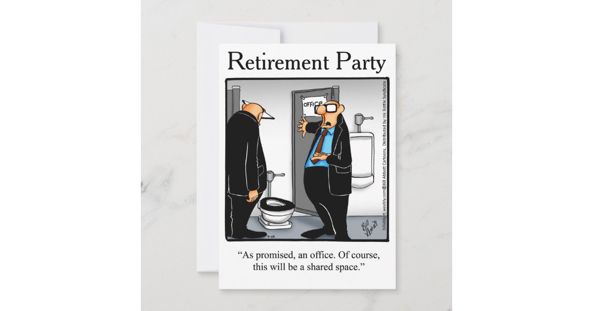 Funny Retirement Party Humor Invitations