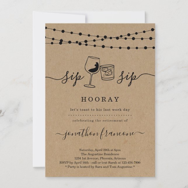 Funny Retirement Party Invitation (Front)