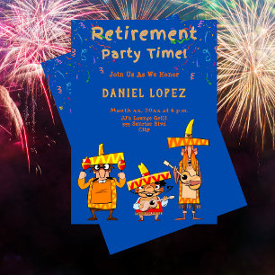 Funny Retirement Party Invitation Fiesta