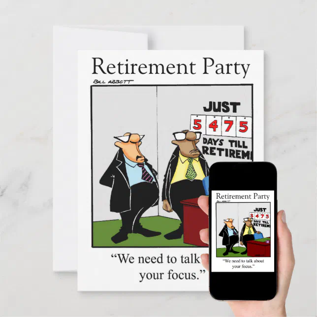 Funny Retirement Party Invitations | Zazzle