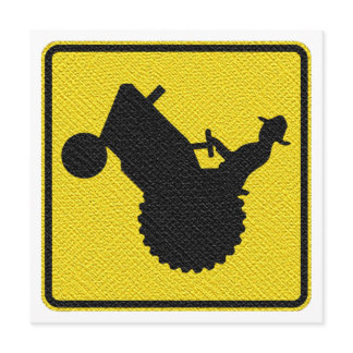 Funny Retirement Party Old  Farmer on Tractor Sign Invitation