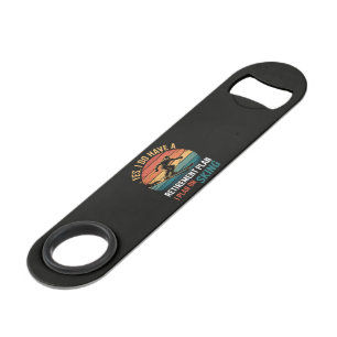 Funny Retirement Plan Ski Retiring Bar Key