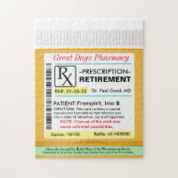 Funny Retirement Prescription RX