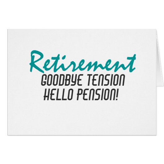 Funny Retirement Quote Cards (Front Horizontal)