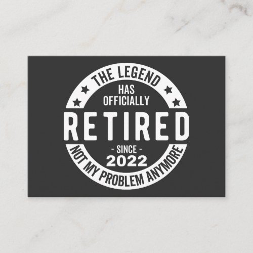 funny retirement retired retired firefighter re business card