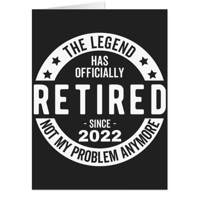 funny retirement, retired, retired firefighter, re card (Front)
