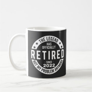 funny retirement, retired, retired firefighter, re coffee mug