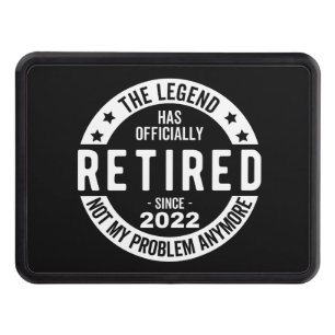 funny retirement, retired, retired firefighter, re hitch cover